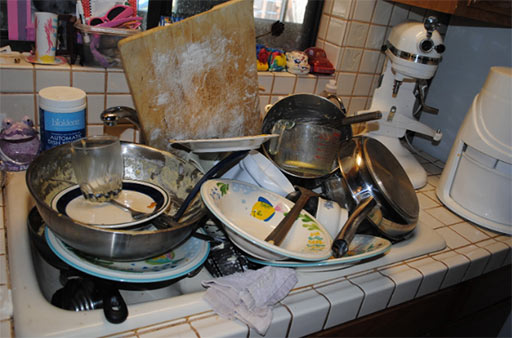 dirty dishes